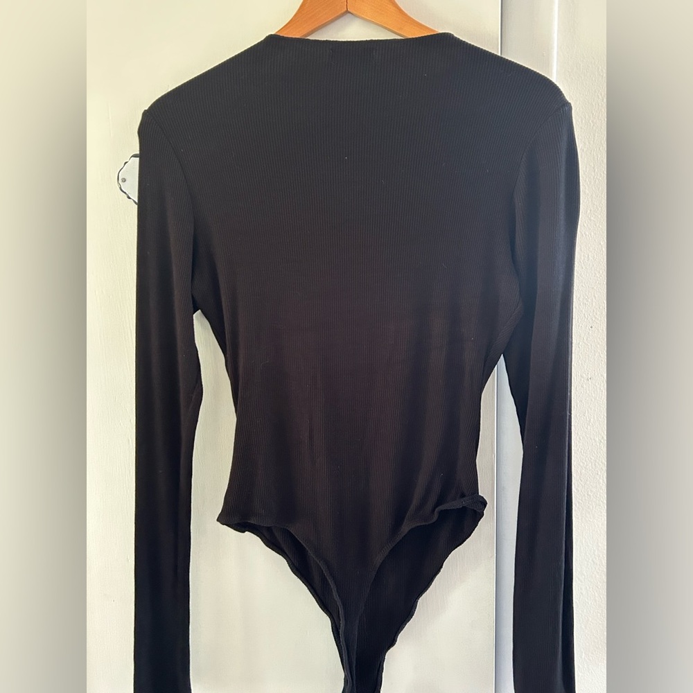 Naked Wardrobe black Ribbed Top - Picture 2 of 5